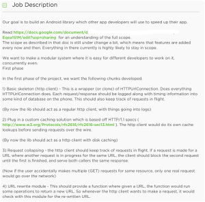 upwork job description